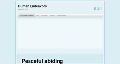 Desktop Screenshot of humanendeavors.com
