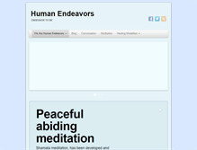 Tablet Screenshot of humanendeavors.com